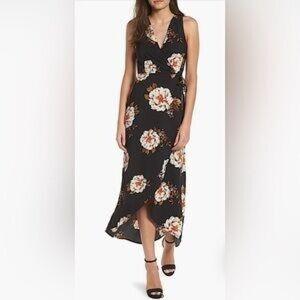 Floral Black Maxi Dress